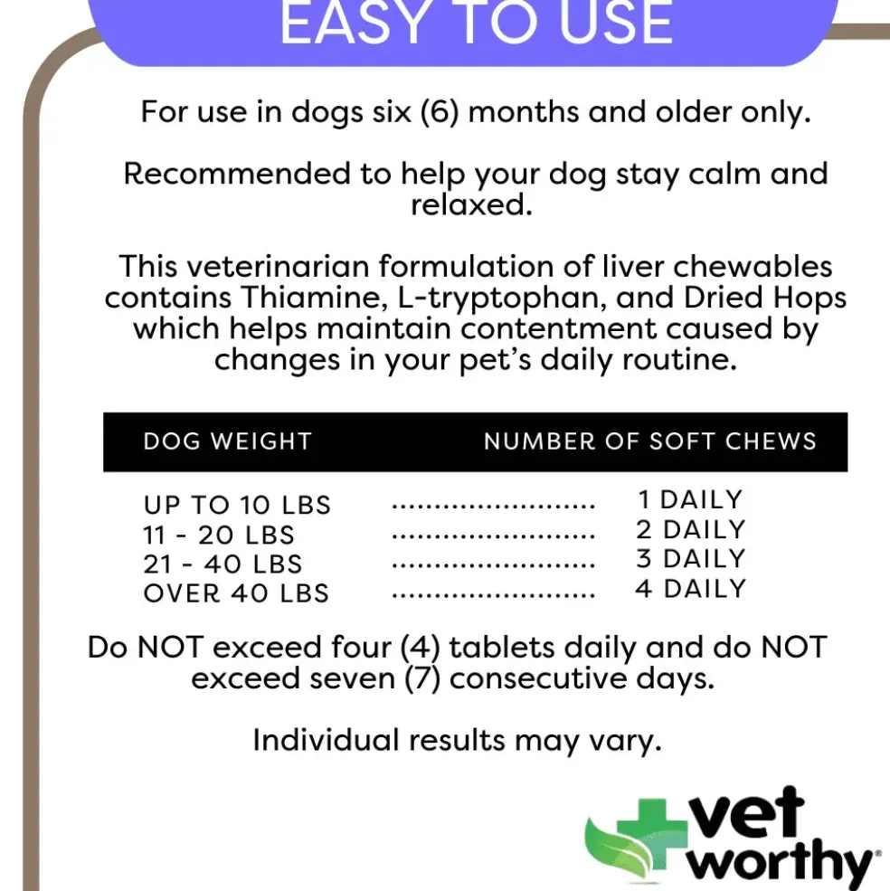 Vet Worthy Calming Soft Chews for Dogs (45 ct)