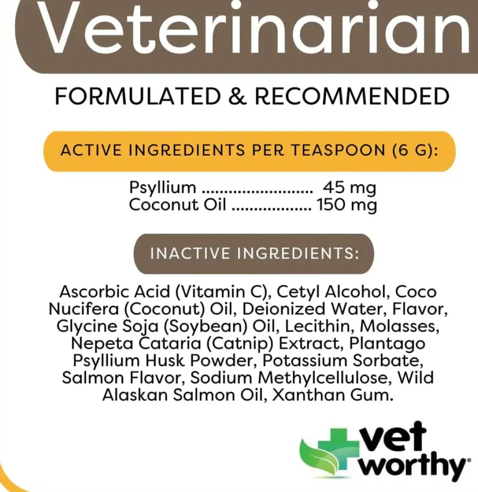 Vet Worthy Hairball Paw Gel for Cats, 5-oz