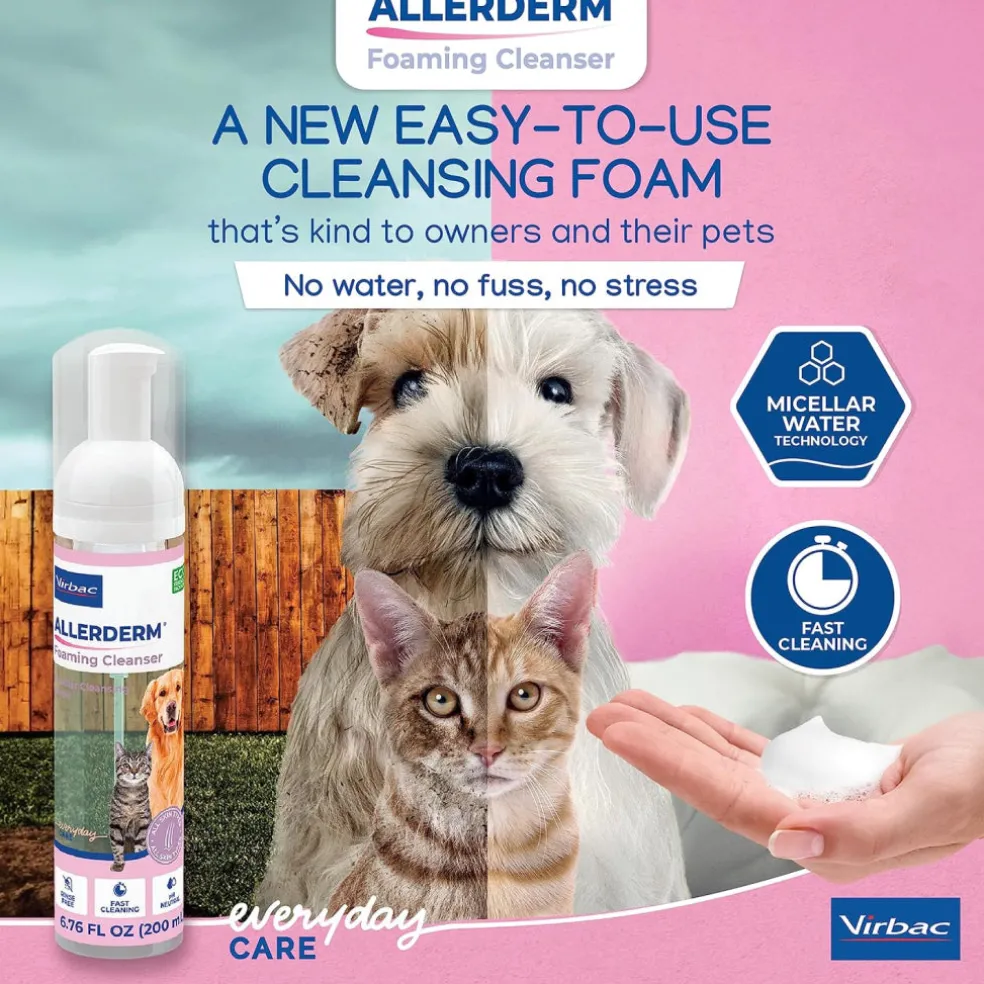 Virbac Allerderm Foaming Cleanser For Dogs & Cats (6.76 oz)