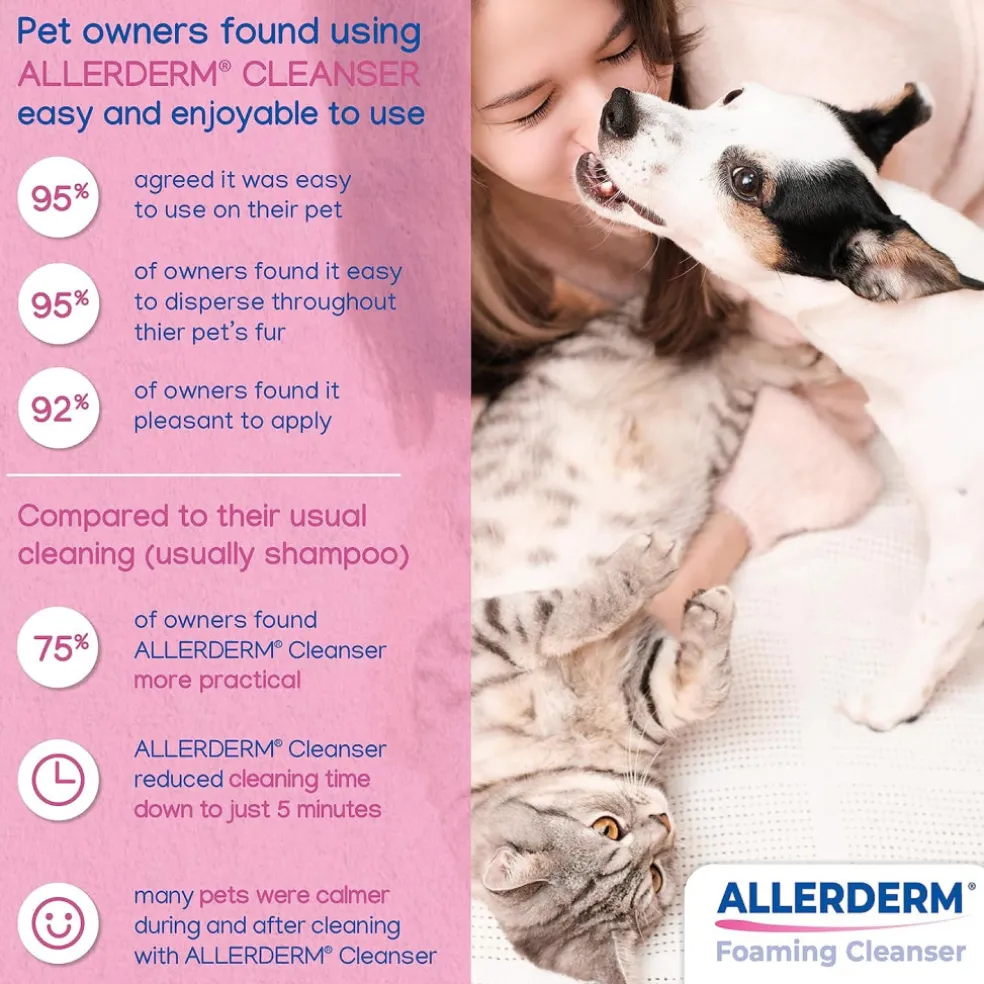 Virbac Allerderm Foaming Cleanser For Dogs & Cats (6.76 oz)