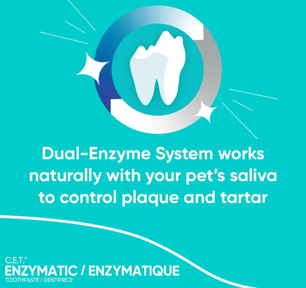 Virbac C.E.T. Enzymatic Toothpaste for Dogs & Cats, 2.5 oz