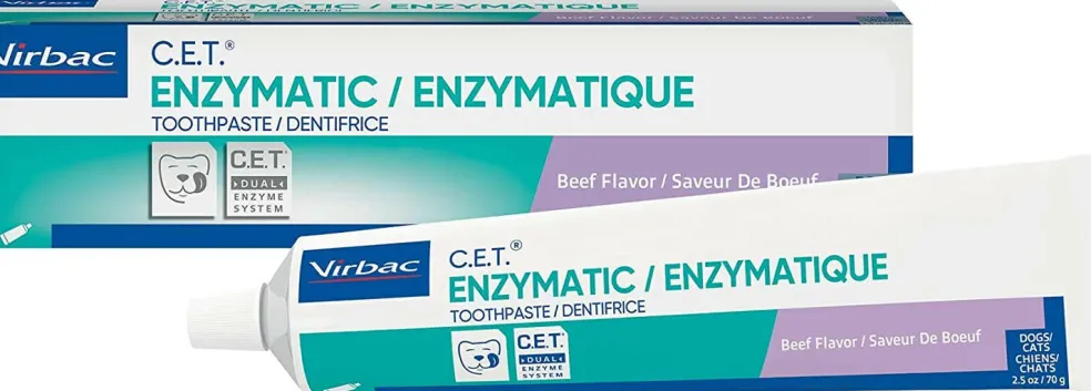 Virbac C.E.T. Enzymatic Toothpaste for Dogs & Cats, 2.5 oz