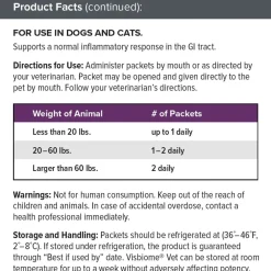 Visbiome Vet High Potency Probiotic Packets for Dogs & Cats, 30-count