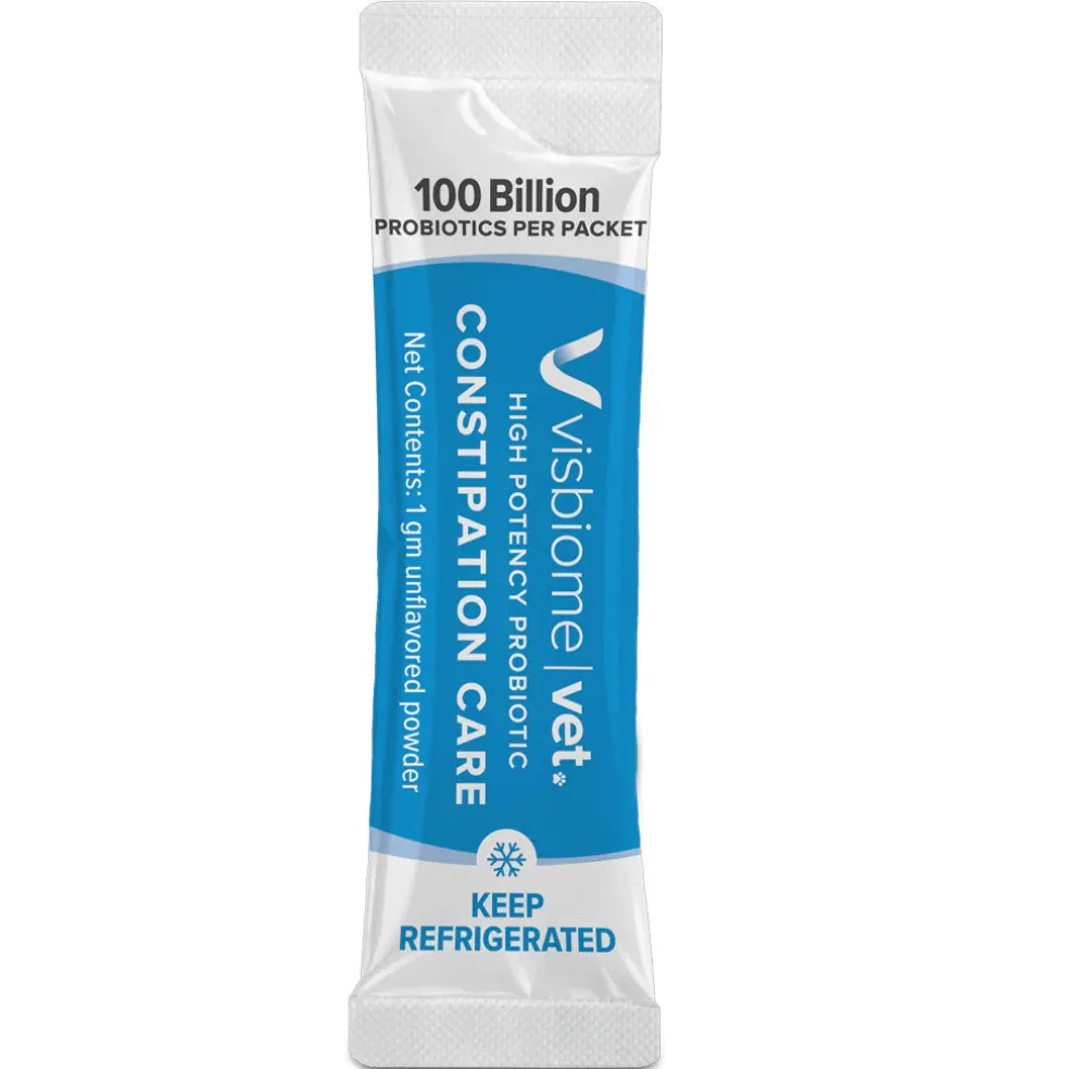 Visbiome Vet High Potency Probiotic Packets Constipation Care for Cats, 30-count