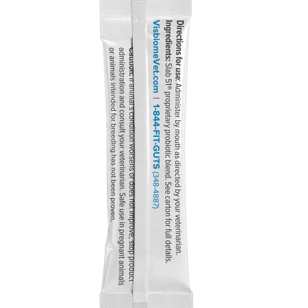 Visbiome Vet High Potency Probiotic Packets Constipation Care for Cats, 30-count