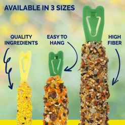 Vitakraft Curnch Sitcks Golden Honey Flavor Treats for Parakeet, 2 Sitcks
