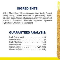 Vitakraft Curnch Sitcks Golden Honey Flavor Treats for Parakeet, 2 Sitcks