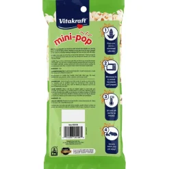Vitakraft Mini-Pop Microwave Mini Popcorn Treats for Guinea Pigs, Hamsters & Other Small Animals, 6-oz