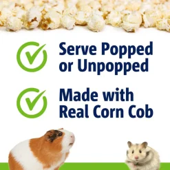 Vitakraft Mini-Pop Microwave Mini Popcorn Treats for Guinea Pigs, Hamsters & Other Small Animals, 6-oz