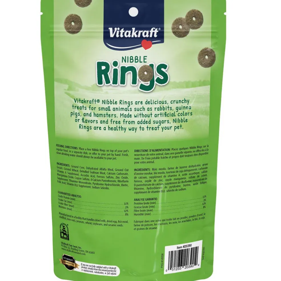 Vitakraft Nibble Rings Small Animal Treat, 10.6-oz