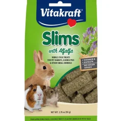 Vitakraft Slims with Alfalfa Nibble Stick Treats for Rabbits & Other Small Animals, 1.76-oz