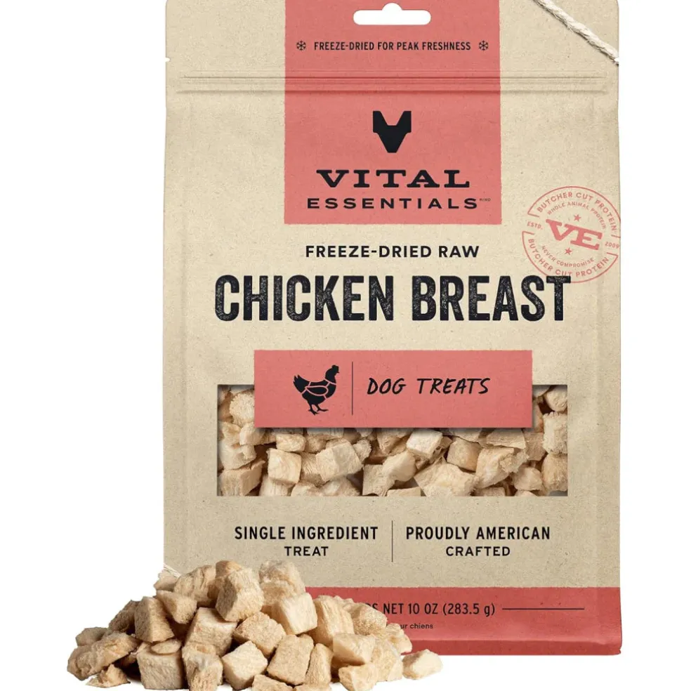 Vital Essentials Freeze-Dried Raw Chicken Breast Treats For Dogs