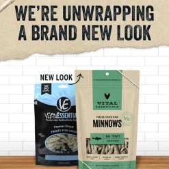 Vital Essentials Freeze-Dried Raw Minnows Treats For Dogs