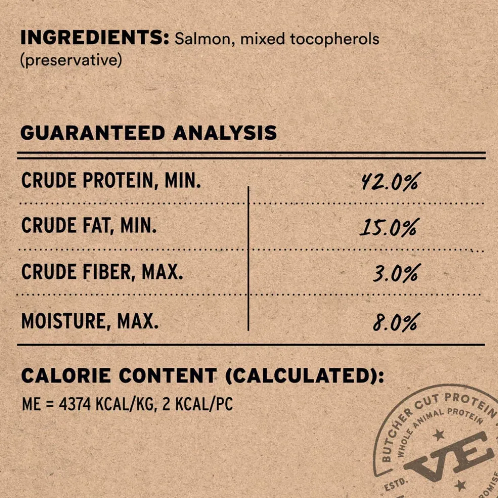 Vital Essentials Freeze-Dried Raw Salmon Bites Treats for Dogs, 5-oz