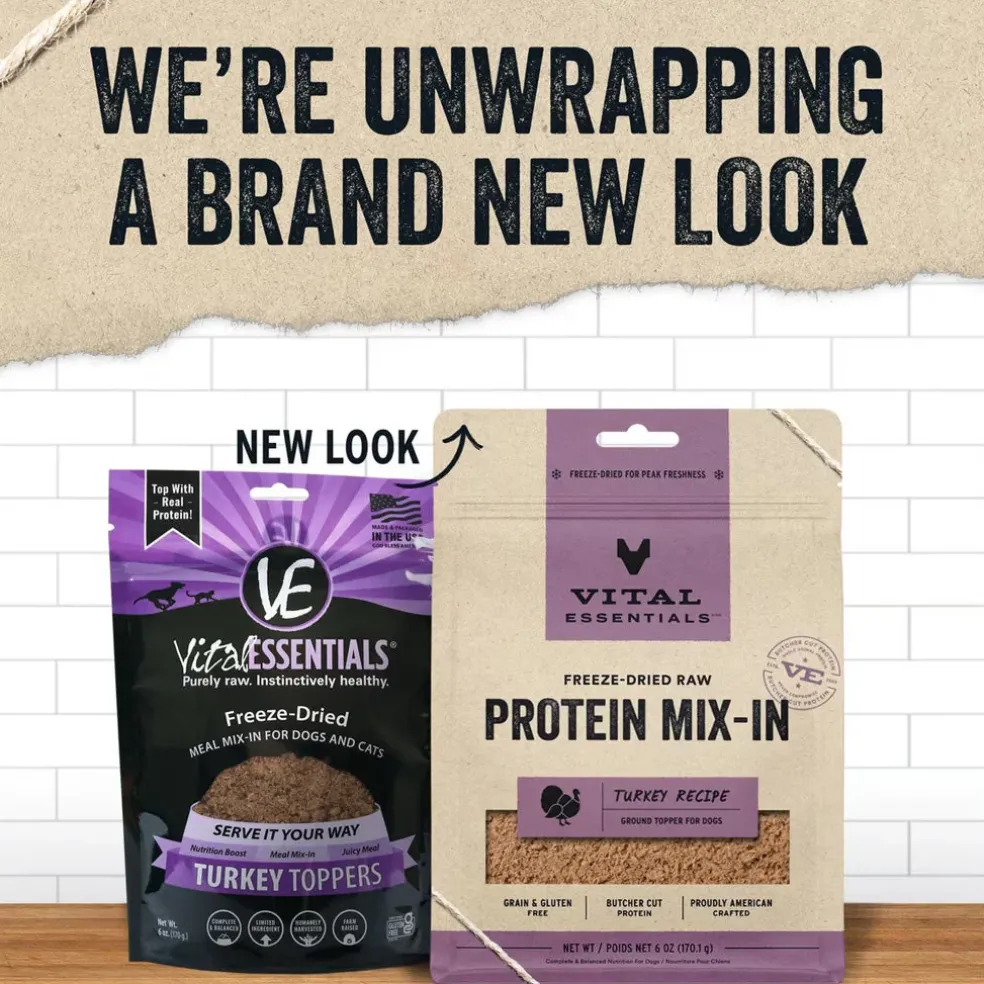 Vital Essentials Freeze-Dried Raw Protein Mix-In Ground Topper for Dogs
