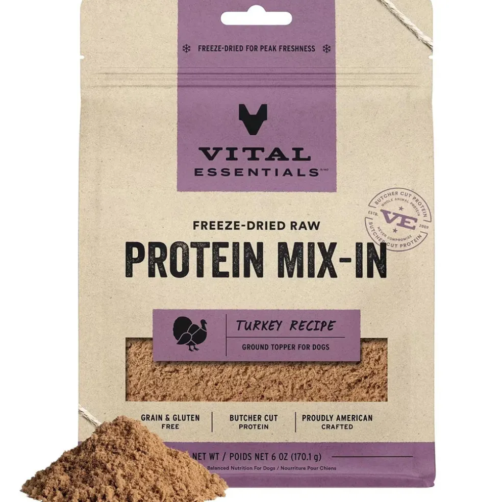 Vital Essentials Freeze-Dried Raw Protein Mix-In Ground Topper for Dogs