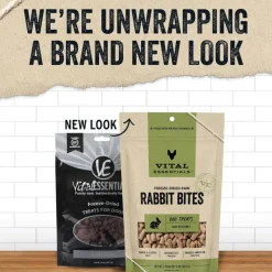 Vital Essentials Freeze-Dried Raw Rabbit Bites Treats For Dogs