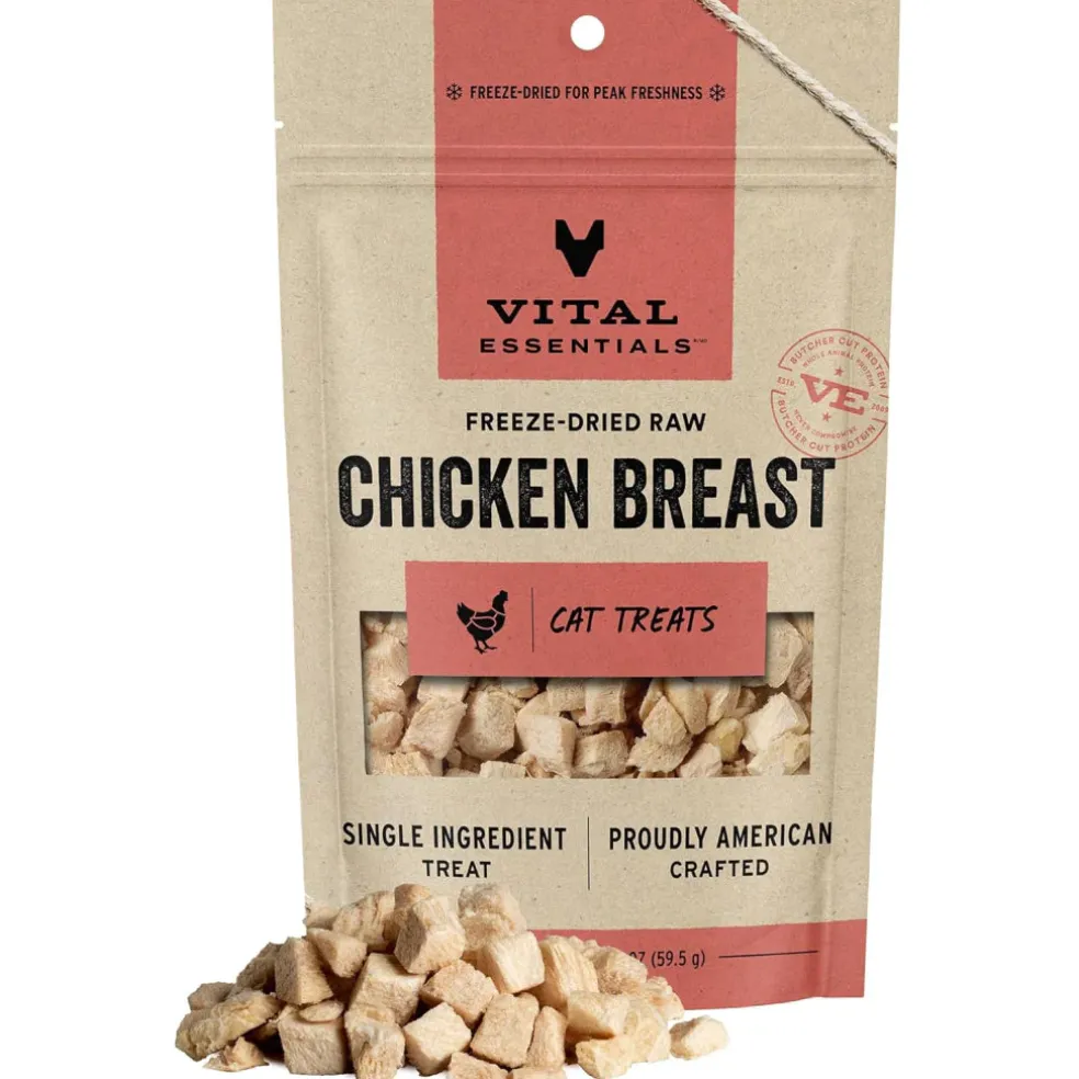 Vital Essentials Freeze-Dried Raw Chicken Breast Treats For Cats