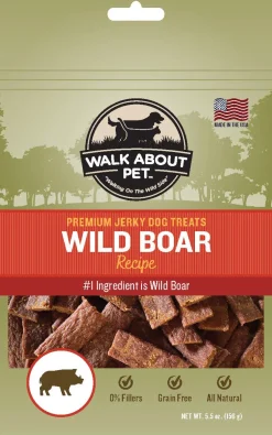 Walk About Wild Boar Jerky Dog Treats, 5.5-oz