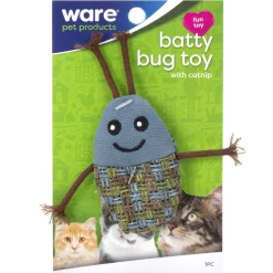 Ware Batty Bug Toy with Catnip for Cats, 1 count