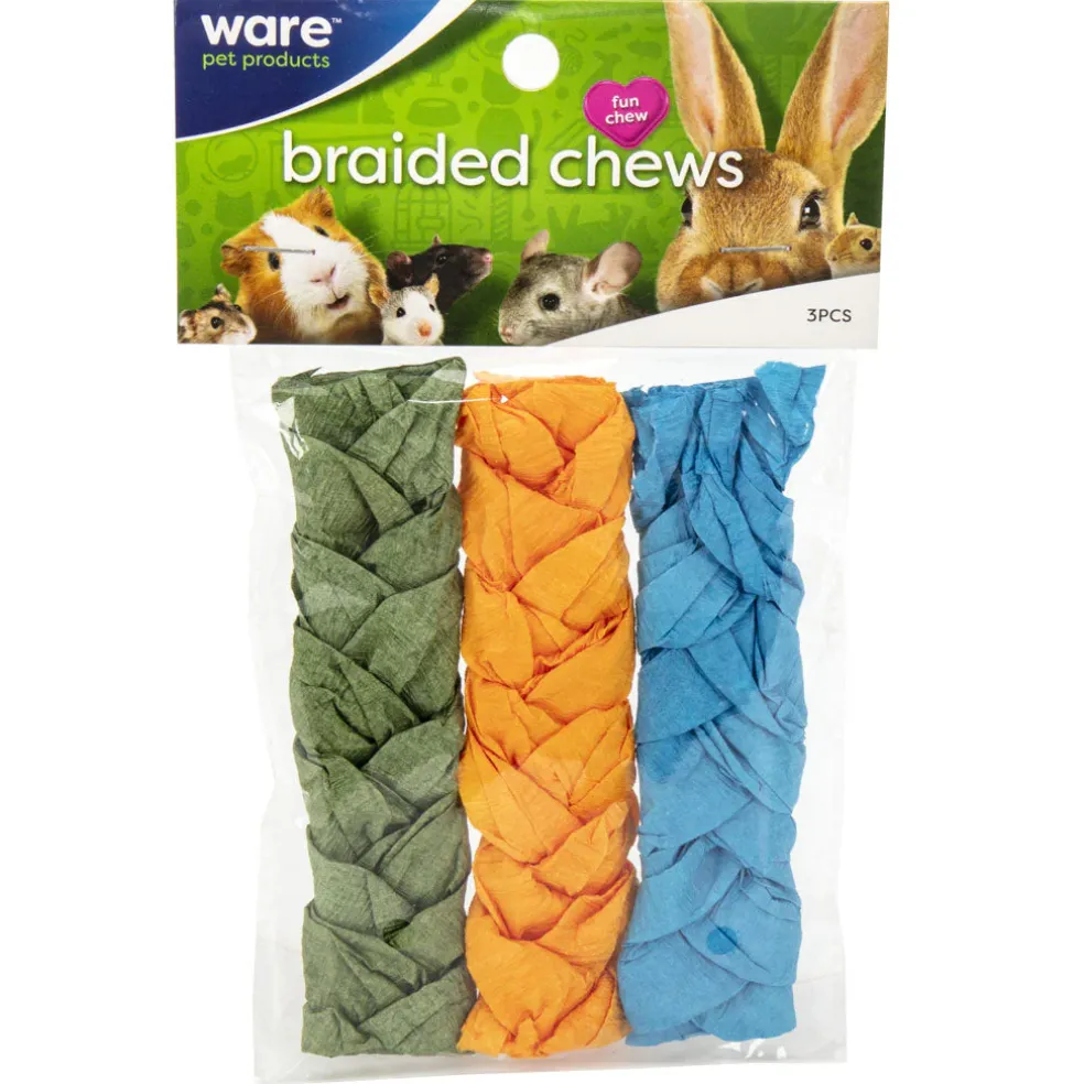 Ware Braided Chews for Small Animals, Large, 3-count