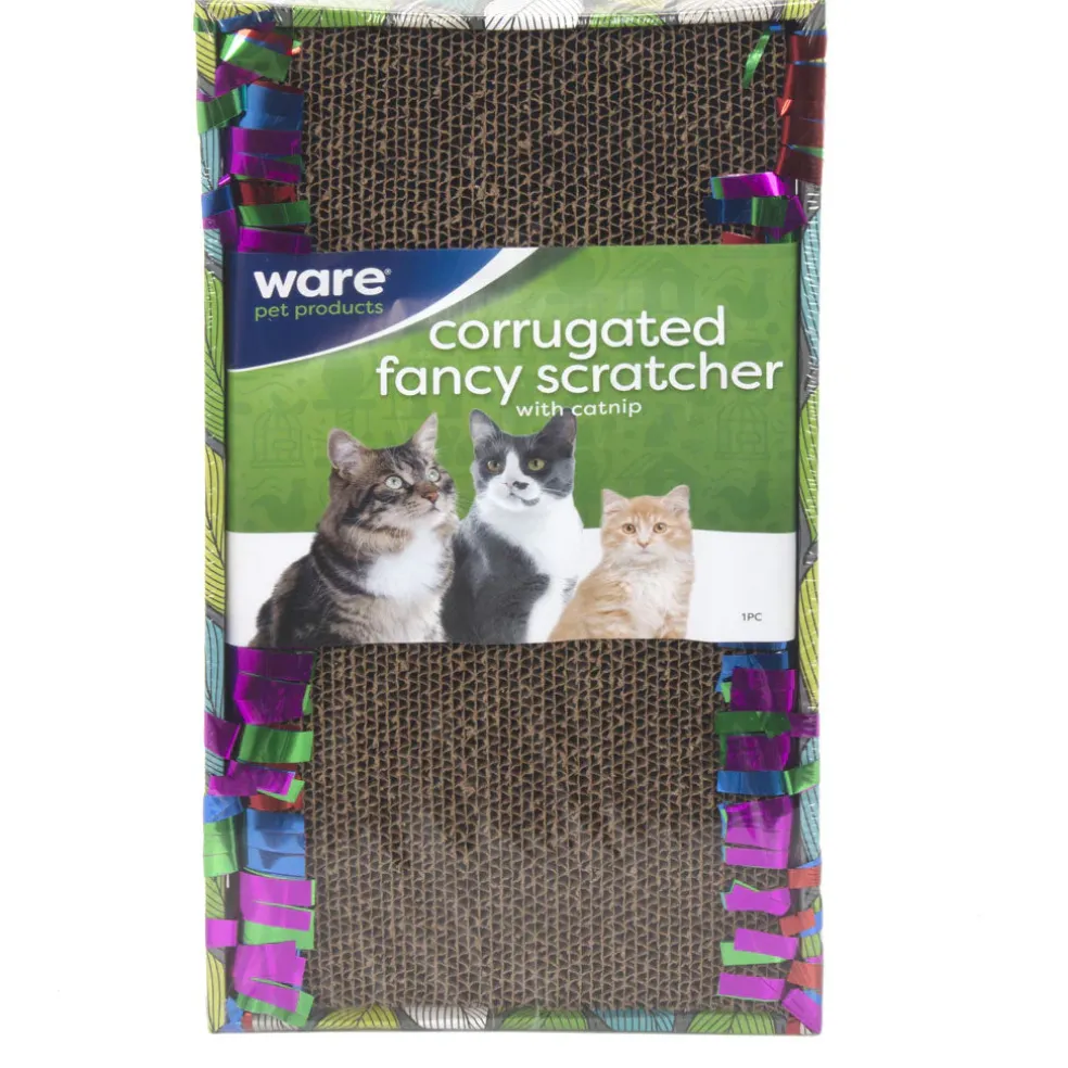 Ware Corrugate Fancy Cat Floor Scratcher