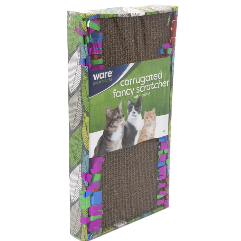 Ware Corrugate Fancy Cat Floor Scratcher