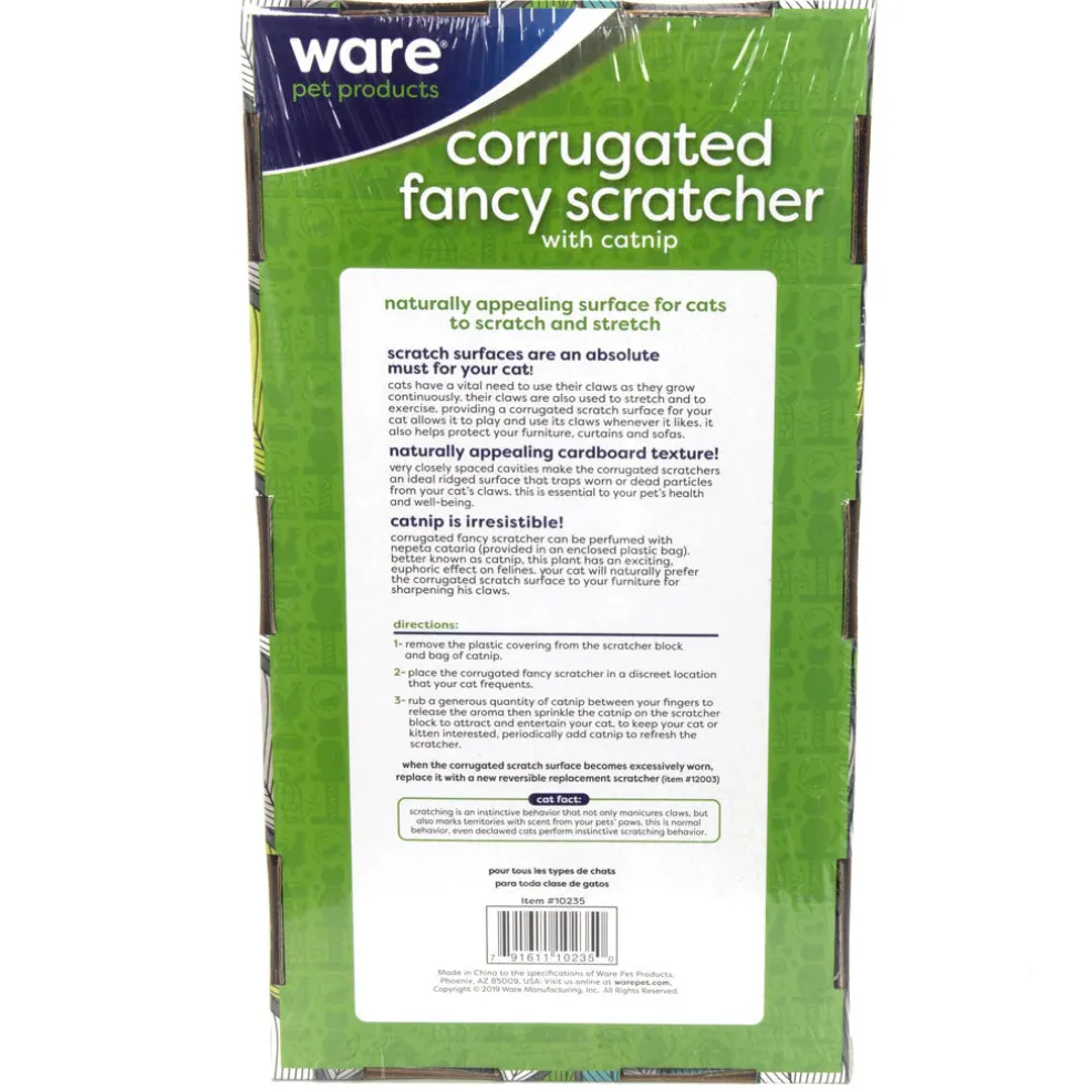 Ware Corrugate Fancy Cat Floor Scratcher