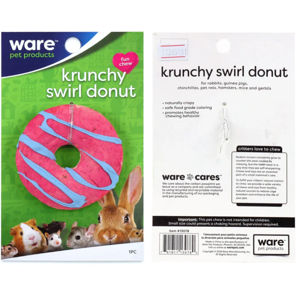 Ware Fun Chew Krunchy Swirl Donut Chew Toy
