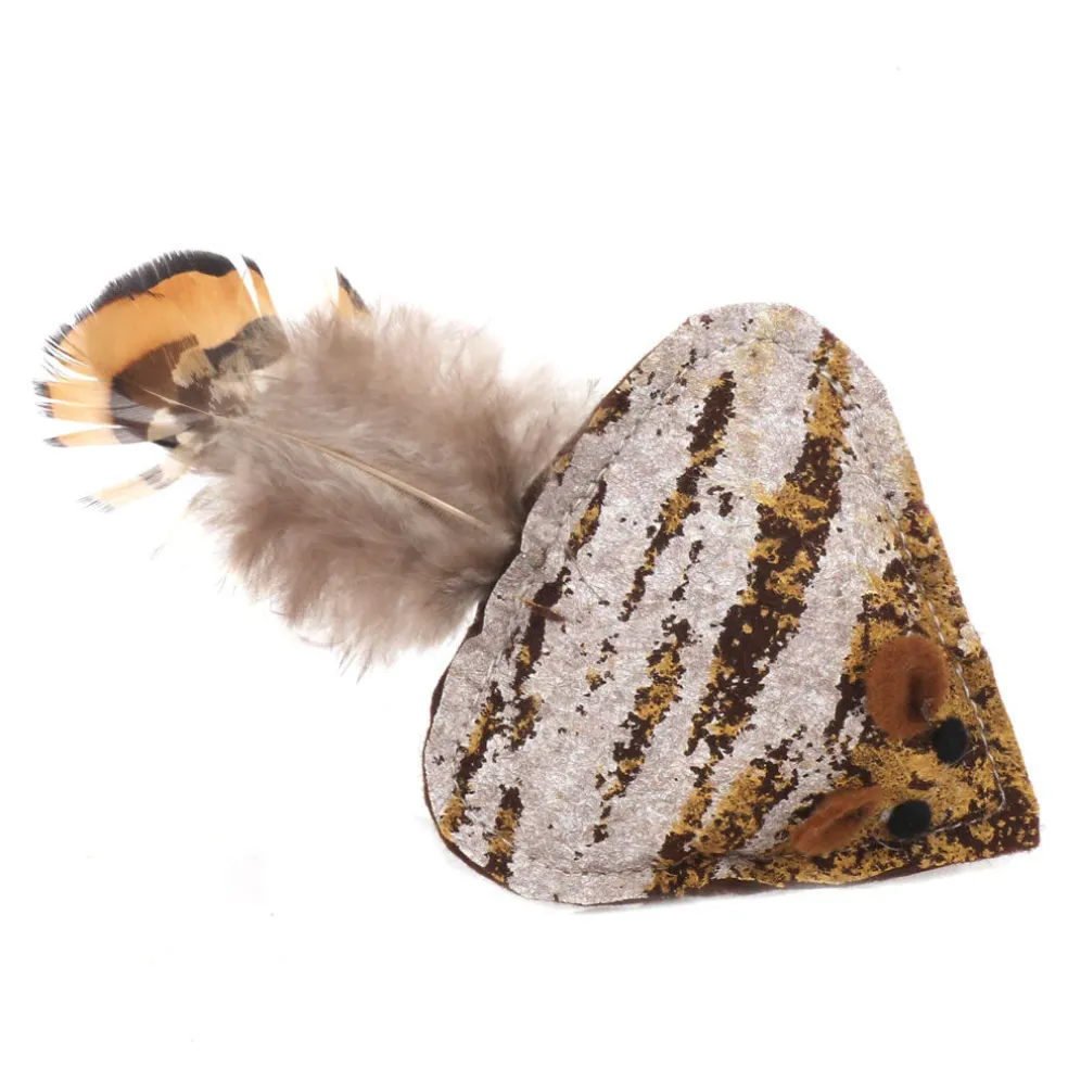 Ware Soft Feather Mouse with Catnip Cat Toy, 1 count
