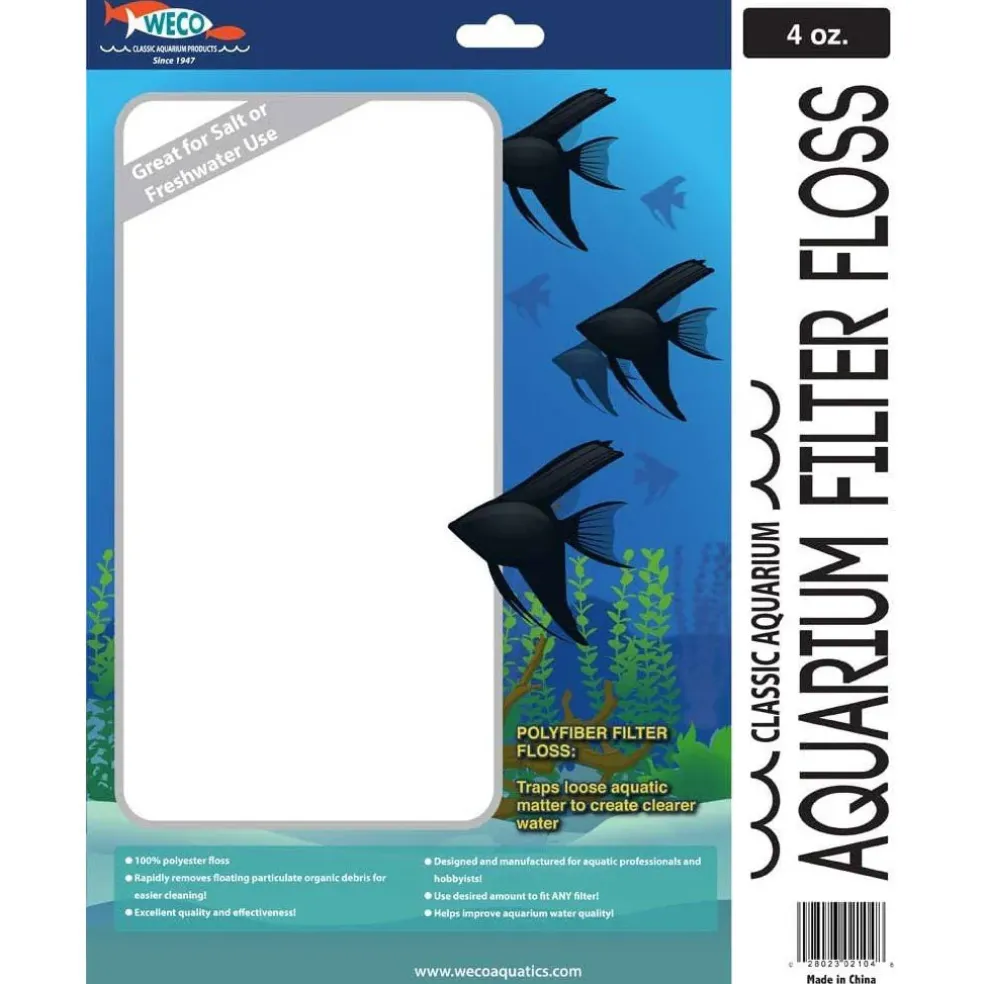 Weco Classic Aquarium Filter Floss, 4-oz