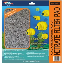 Weco Classic Aquarium Nitrate Filter Pad, 10" x 18"