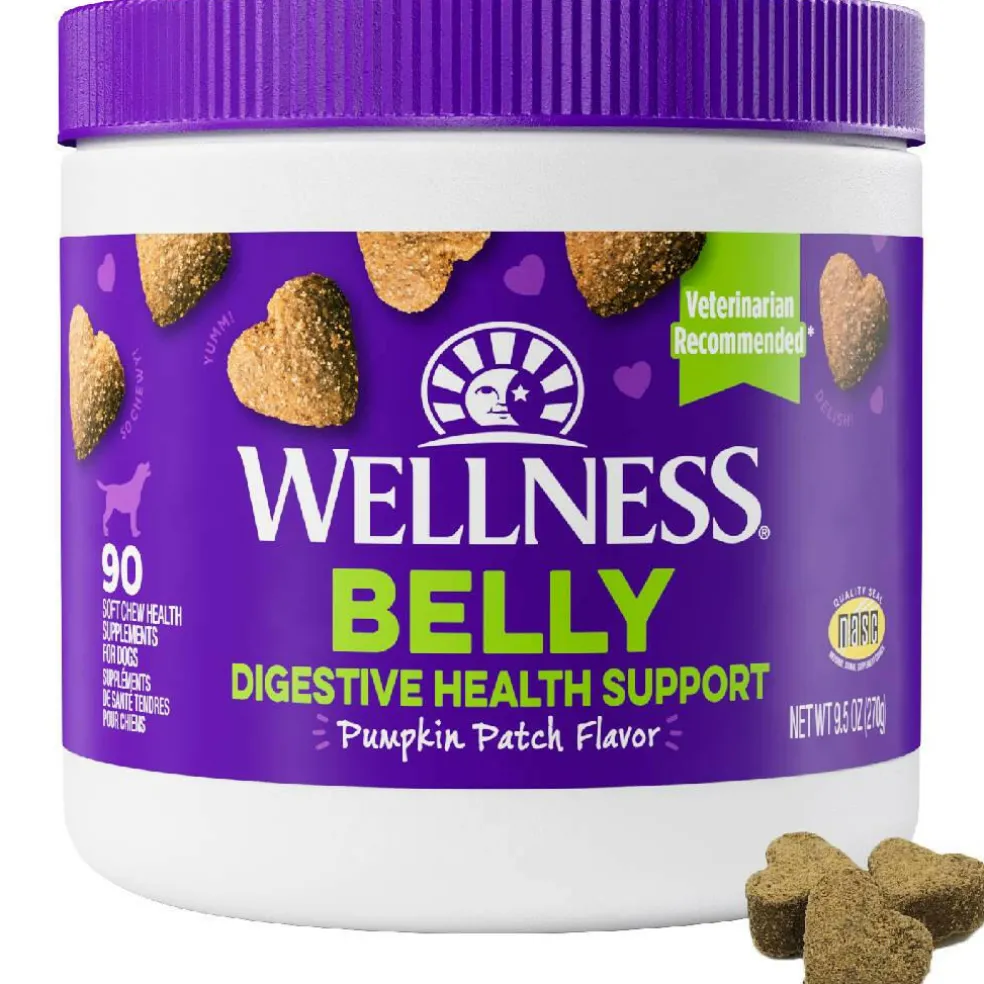 Wellness Belly Digestive Health Support Supplement for Dogs, 45 count