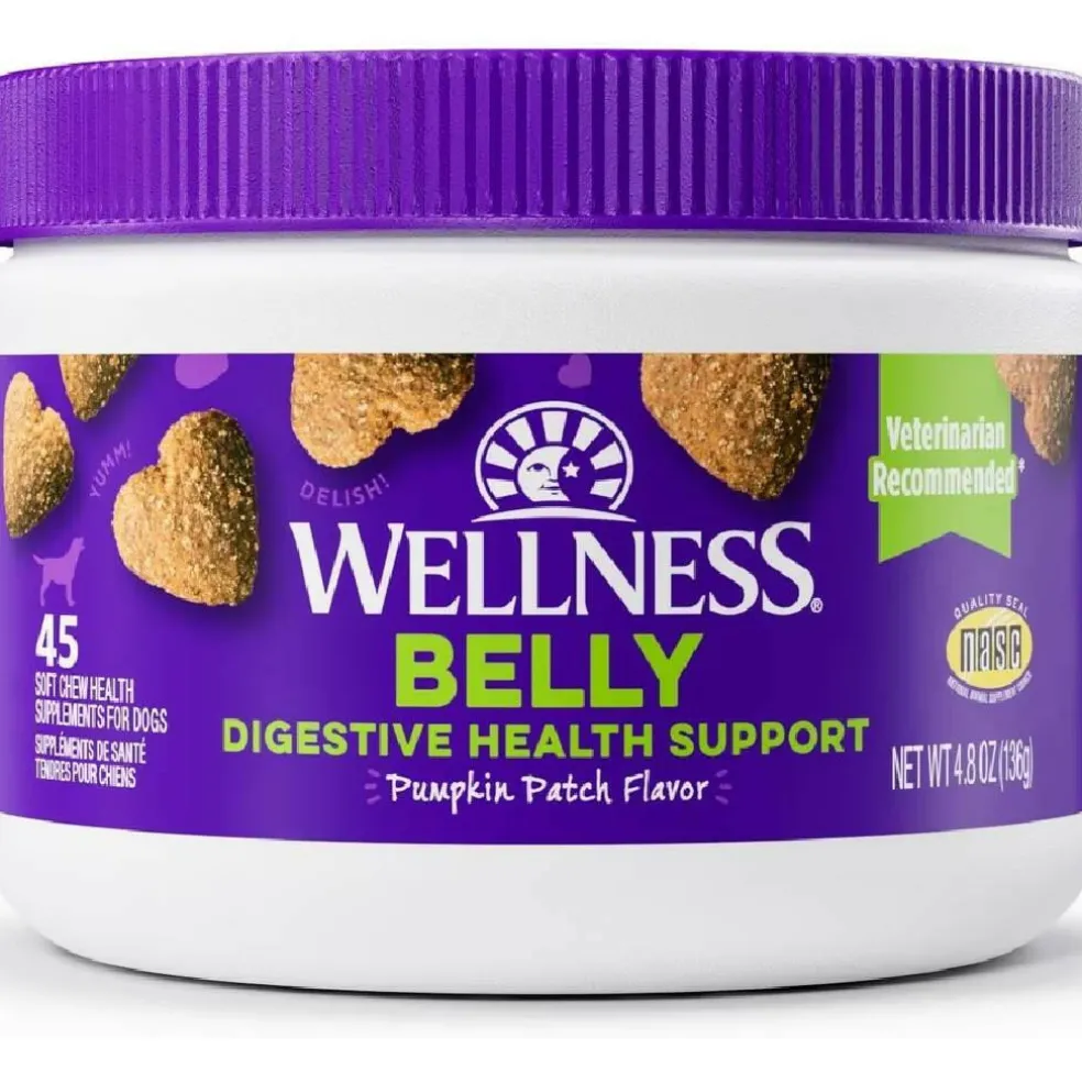 Wellness Belly Digestive Health Support Supplement for Dogs, 45 count