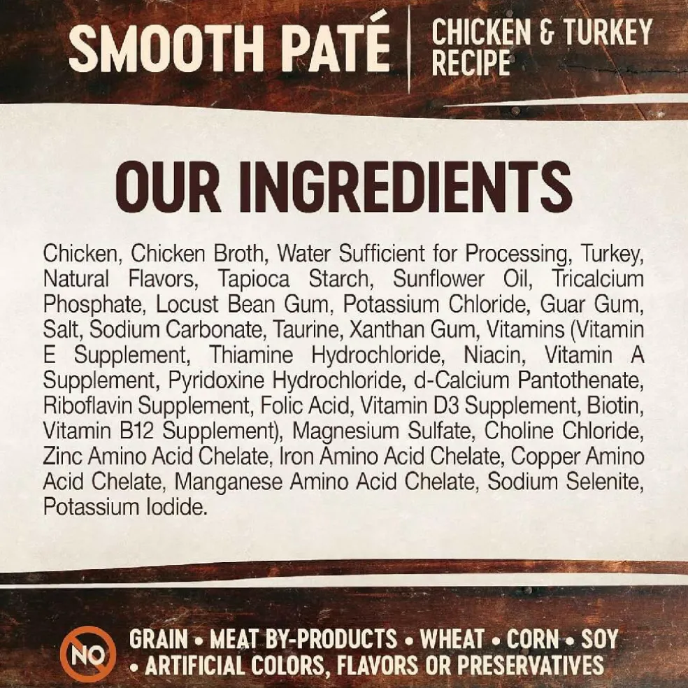 Wellness CORE Tiny Tasters Grain-Free Smooth Pate Chicken & Turkey Wet Food for Cats (1.75 oz x 12 pouches)