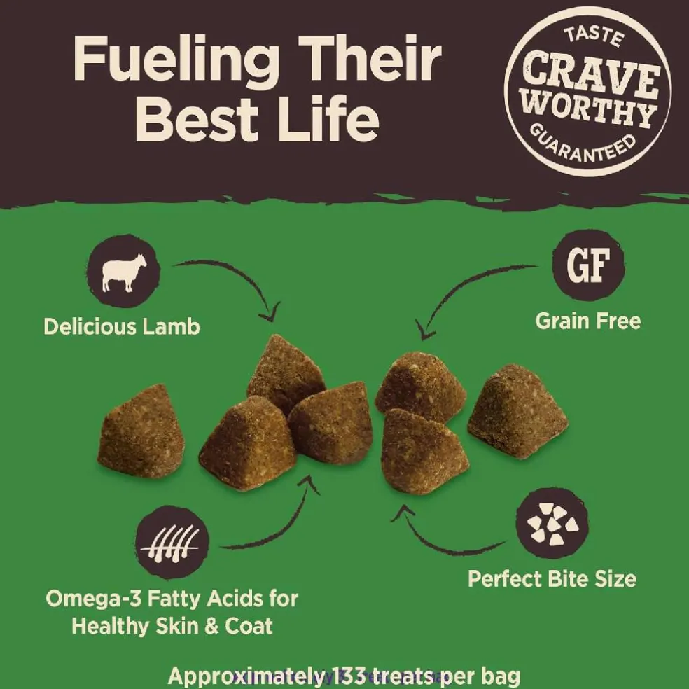 Wellness CORE Tiny Trainers Tender Grain Free Lamb & Apple Dog Treats (6 oz)