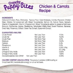 Wellness Crunchy Puppy Bites Chicken & Carrot Recipe Grain-Free Dog Treats (6 oz)