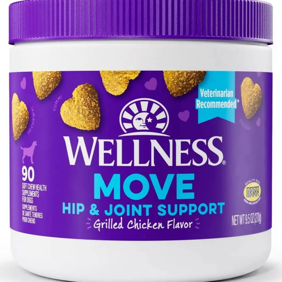 Wellness Move Hip & Joint Support Chicken Flavor Chew Supplement for Dogs