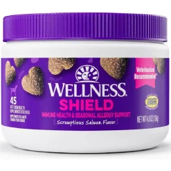 Wellness Shield Immune Health & Seasonal Allergy Support Supplement for Dogs, 45 soft chews