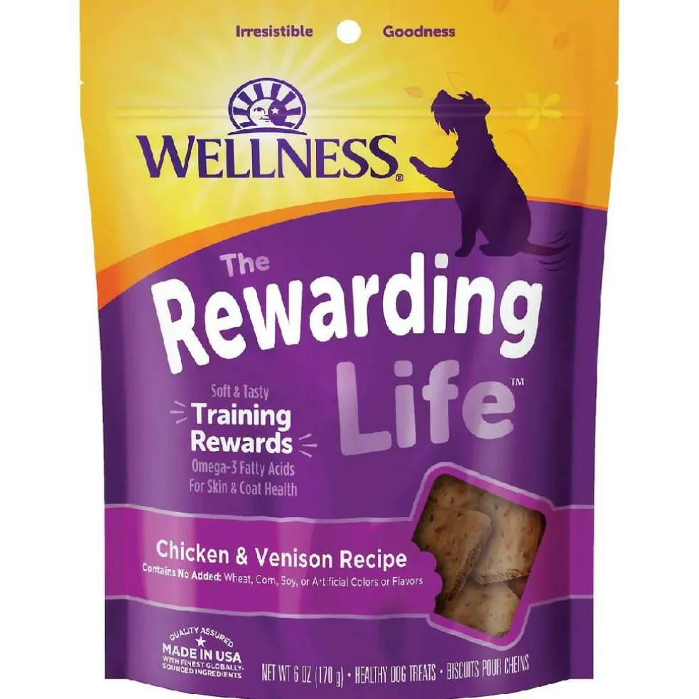 Wellness The Rewarding Life Chicken & Venison Recipe Grain-Free Dog Treats (6 oz)