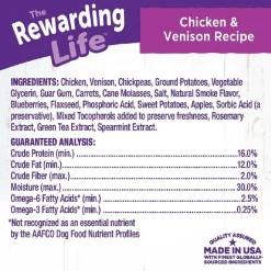 Wellness The Rewarding Life Chicken & Venison Recipe Grain-Free Dog Treats (6 oz)