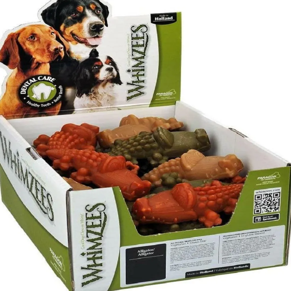 Whimzees Alligator Natural Daily Dental Long Lasting Treats For Small Dog (150 ct)