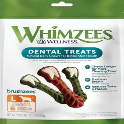 WHIMZEES by Wellness Brushzees Natural Dental Chews For Dogs Large Breed (12.7 oz)
