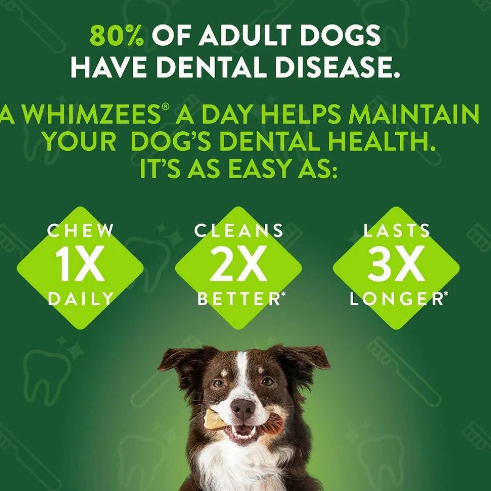 Whimzees by Wellness Dental Chews Veggie Sausage For Large Dog (7 Pack)