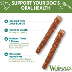Whimzees by Wellness Dental Chew Veggie Sausage For Small Dog (28 Pack)