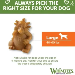 Whimzees by Wellness Hedgehog Dental Chews Natural Grain-Free Dental Treats For Large Dogs (6 ct)