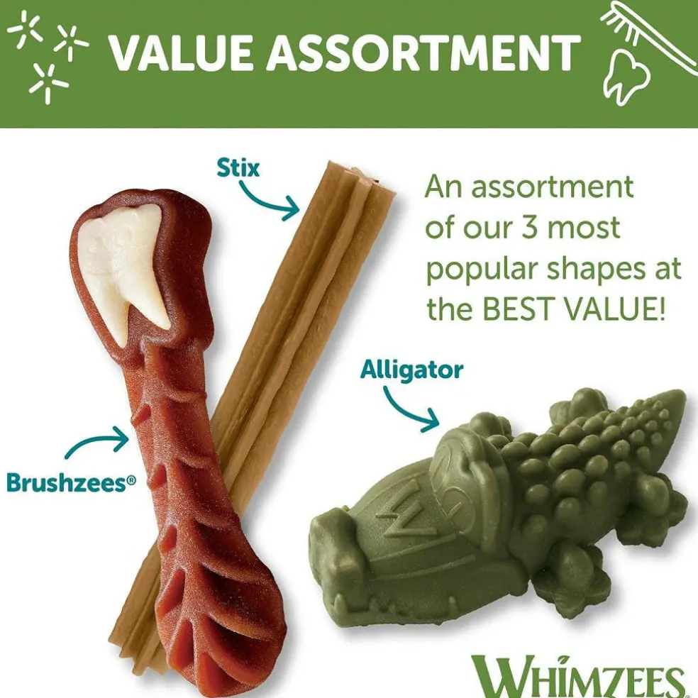 Whimzees by Wellness Natural Dental Value Box Treat For Large Dogs (24 count)
