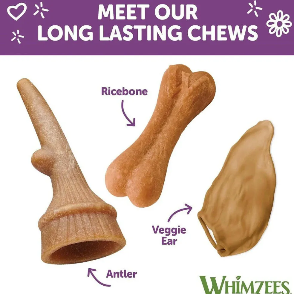 Whimzees by Wellness Occupy Antler Value Bag Natural Dental Chews For Small Dog (24 pc)