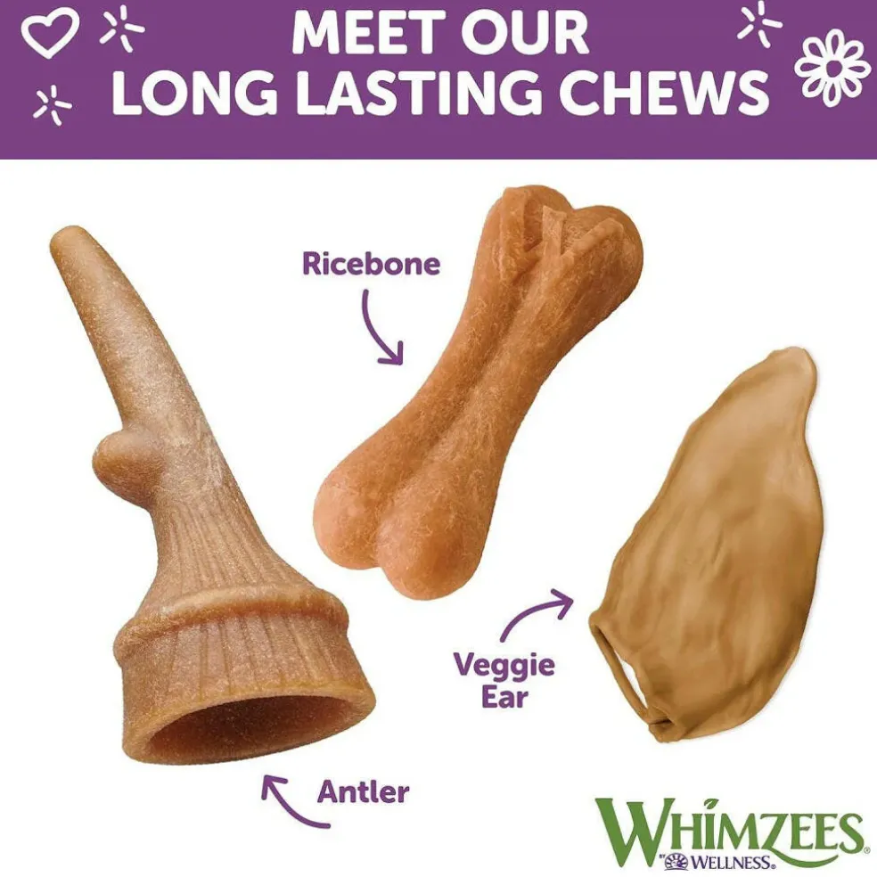 Whimzees by Wellness Occupy Antler Value Bag Treat For Medium Dog (12 pc)