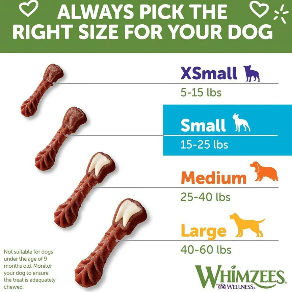 WHIMZEES by Wellness Small Value Bag Dental Chew For Dog Treat (12.7 oz)